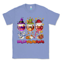 Colony Blue Hallothanksmas wine glasses Classic Tee - NancyCooperArtShop