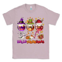 Lilac Hallothanksmas wine glasses Classic Tee - NancyCooperArtShop
