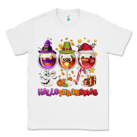 White Hallothanksmas wine glasses Classic Tee - NancyCooperArtShop