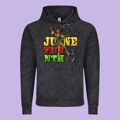 Juneteenth Vintage Hoodie Designed By Cowgirlartshop