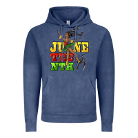 Vintage Denim juneteenth Vintage Hoodie - CowGirlArtShop