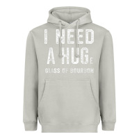 Moon Dust I Need a HUGe Glass of Bourbon T Shirt Bourbon Gifts for Him Heavyweight Hoodie - minhPixels