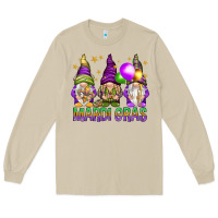 Mushroom mardi gras with gnomies Long Sleeve Tee - HowdyJamesFarm