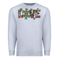 Heather Grey love autism awareness leopard cowhide Premium Sweatshirt - Artiststas