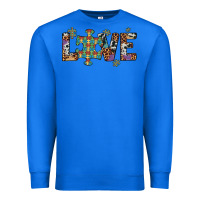 True Royal love autism awareness leopard cowhide Premium Sweatshirt - Artiststas