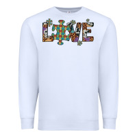White love autism awareness leopard cowhide Premium Sweatshirt - Artiststas