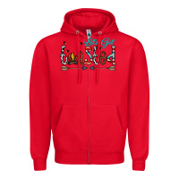 Red let's get toasted Zipper Hoodie - CowhideDigitalArt