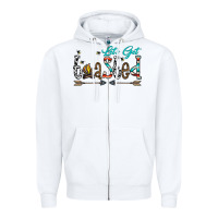 White let's get toasted Zipper Hoodie - CowhideDigitalArt