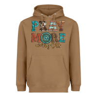 Toasted Coconut pray more worry less Heavyweight Hoodie - Artiststas