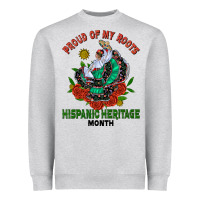 Heather Grey traditional lady hispanic heritage month Heavyweight Sweatshirt - BundleAndBundleShop