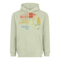 Matcha Mens Welder Because Engineers Need Heroes Too Gifts Funny Welding Heavyweight Hoodie - minhPixels