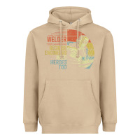 Mushroom Mens Welder Because Engineers Need Heroes Too Gifts Funny Welding Heavyweight Hoodie - minhPixels