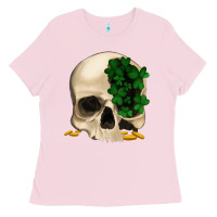 Bubblegum Pink St patrick's  skeleton Ladies Tee - Bettercallsaul