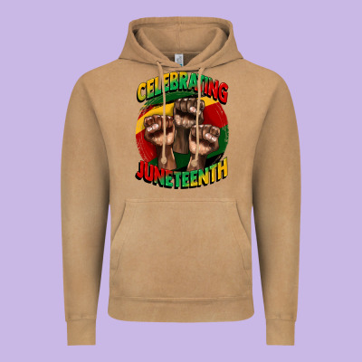 Im Celebrating Juneteenth  (1) Vintage Hoodie Designed By Cowgirlartshop