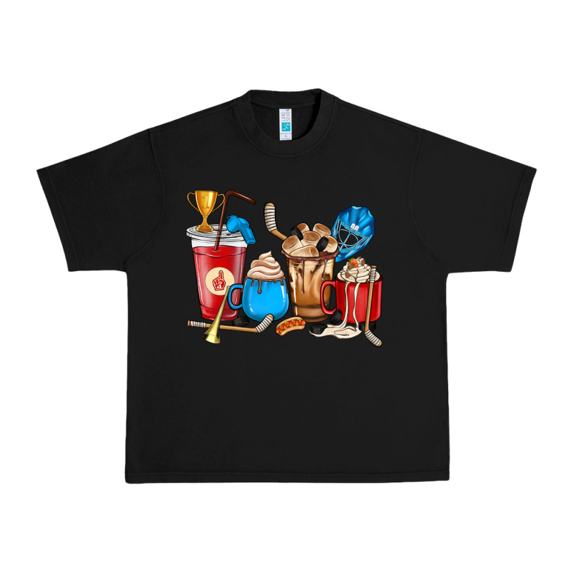 Hockey Coffee Cup Urban Heavy Tee by HowdyJamesFarm | Teevron