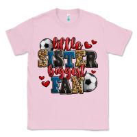 Bubblegum Pink little sister biggest fan soccer Classic Tee - Jasminsmagicworld
