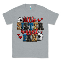 Heather Grey little sister biggest fan soccer Classic Tee - Jasminsmagicworld