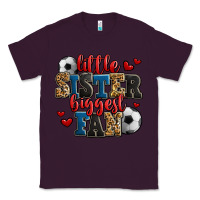 Plum little sister biggest fan soccer Classic Tee - Jasminsmagicworld