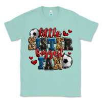 Seafoam little sister biggest fan soccer Classic Tee - Jasminsmagicworld