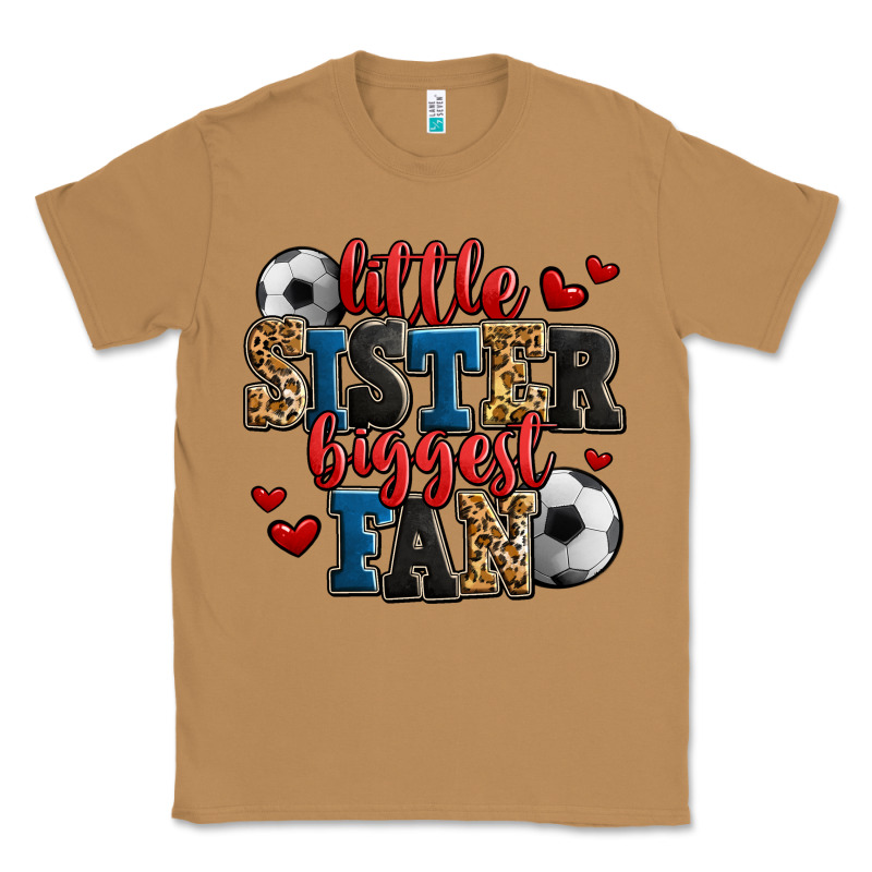 Little Sister Biggest Fan Soccer Classic Tee by Jasminsmagicworld | Teevron