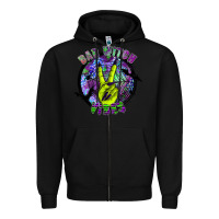Black bad witch vibes Zipper Hoodie - SublimationCraftShop