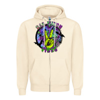 Sandshell bad witch vibes Zipper Hoodie - SublimationCraftShop