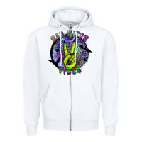 White bad witch vibes Zipper Hoodie - SublimationCraftShop