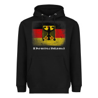 Black Germany German Flag Deutschland Souvenir Gift Alemania Heavyweight Hoodie - minhPixels