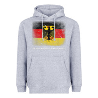 Heather Grey Germany German Flag Deutschland Souvenir Gift Alemania Heavyweight Hoodie - minhPixels