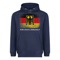 Navy Germany German Flag Deutschland Souvenir Gift Alemania Heavyweight Hoodie - minhPixels