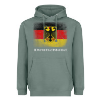 Sage Germany German Flag Deutschland Souvenir Gift Alemania Heavyweight Hoodie - minhPixels