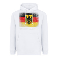 White Germany German Flag Deutschland Souvenir Gift Alemania Heavyweight Hoodie - minhPixels