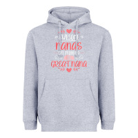 Heather Grey Gift for 1st Time Great Nana  Great Nana Heavyweight Hoodie - minhPixels