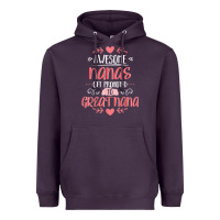 Plum Gift for 1st Time Great Nana  Great Nana Heavyweight Hoodie - minhPixels