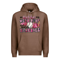 Chestnut in october we wear pink and watch  baseball Premium Hoodie - FaDigitalArtStudio
