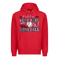 Red in october we wear pink and watch  baseball Premium Hoodie - FaDigitalArtStudio