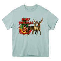 Arona merry christmas two deers Heavy Core Tee - LillyAllenDesigns