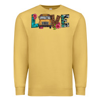 Love School Bus Premium Sweatshirt | Teevron