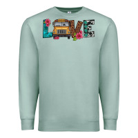 Seafoam love school bus Premium Sweatshirt - Artiststas