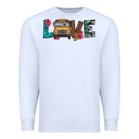 White love school bus Premium Sweatshirt - Artiststas