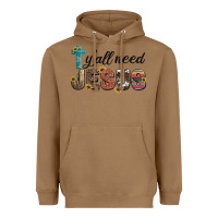 Toasted Coconut y'all need jesus Heavyweight Hoodie - Artiststas
