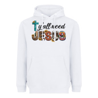 White y'all need jesus Heavyweight Hoodie - Artiststas