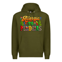 Army Green Allergic to pendejas Premium Hoodie - RanaPortraitStore