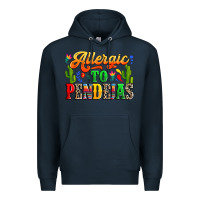 Navy Allergic to pendejas Premium Hoodie - RanaPortraitStore