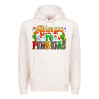 Pale Pink Allergic to pendejas Premium Hoodie - RanaPortraitStore