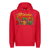 Red Allergic to pendejas Premium Hoodie - RanaPortraitStore