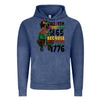 Vintage Denim juneteenth 1865 because my ancestors Vintage Hoodie - CowGirlArtShop