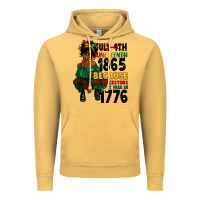 Vintage Mustard juneteenth 1865 because my ancestors Vintage Hoodie - CowGirlArtShop