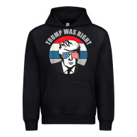 Black trump was right republican conservative political t shirt Urban Hoodie - minhPixels