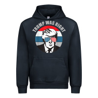 Navy trump was right republican conservative political t shirt Urban Hoodie - minhPixels